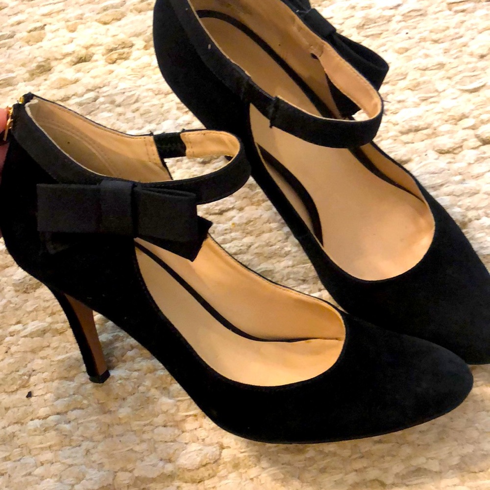 Nine West Suede Pumps with Bow